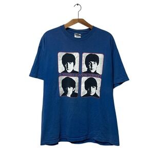 Vintage 1990s The Beatles "A Hard Days Night" Face Crew Band‎ Shirt